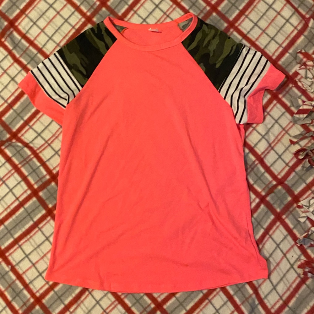 Sunshine and Rodeos Camo Print Top